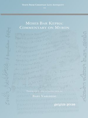 cover image of Moses Bar Kepha